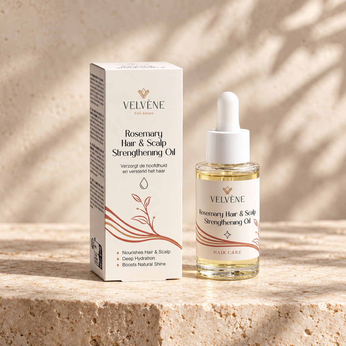 (Précommande) Huile fortifiante pour cheveux et cuir chevelu au romarin Velvène - 30 ml