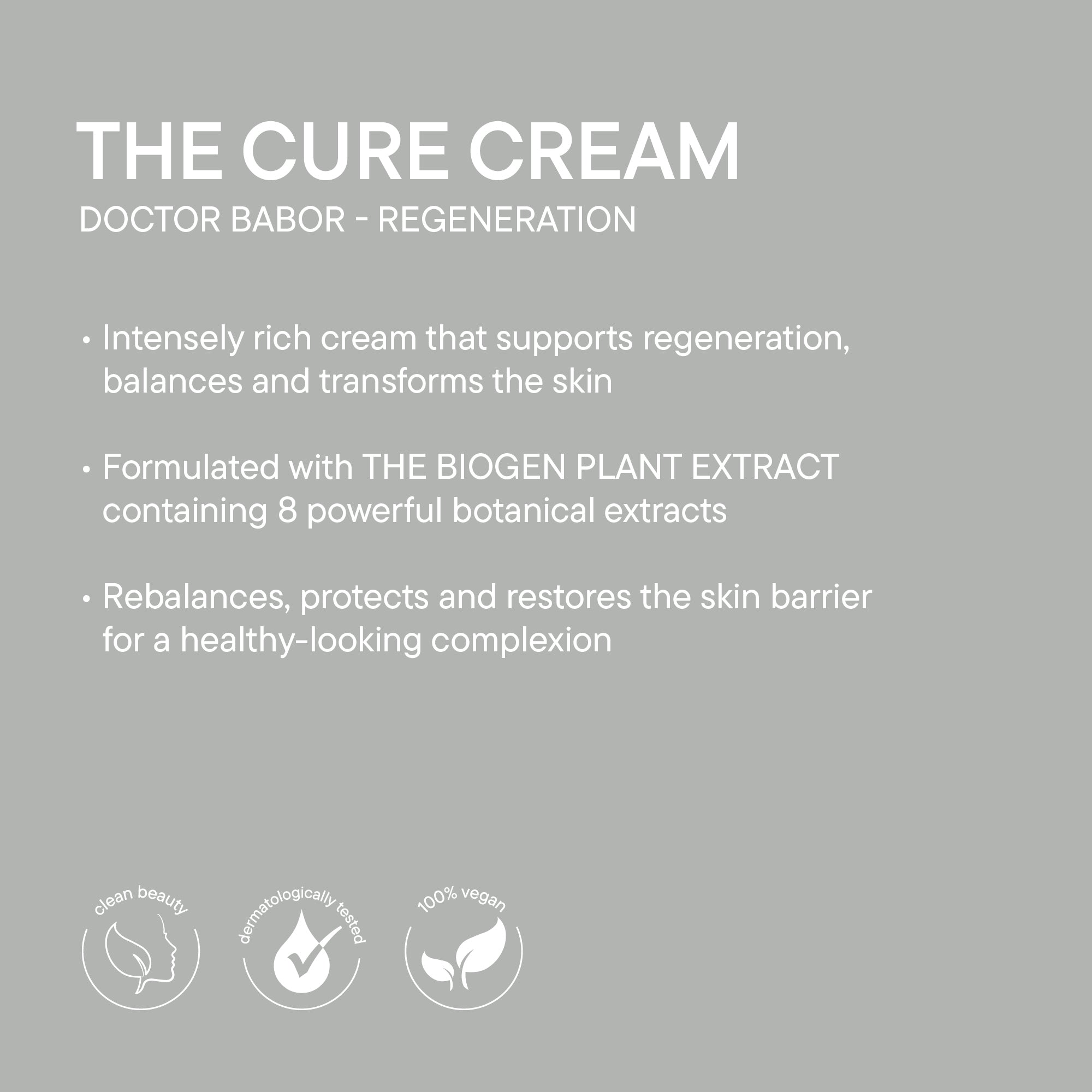 BABOR - The Cure Cream - crème visage - 50 ml