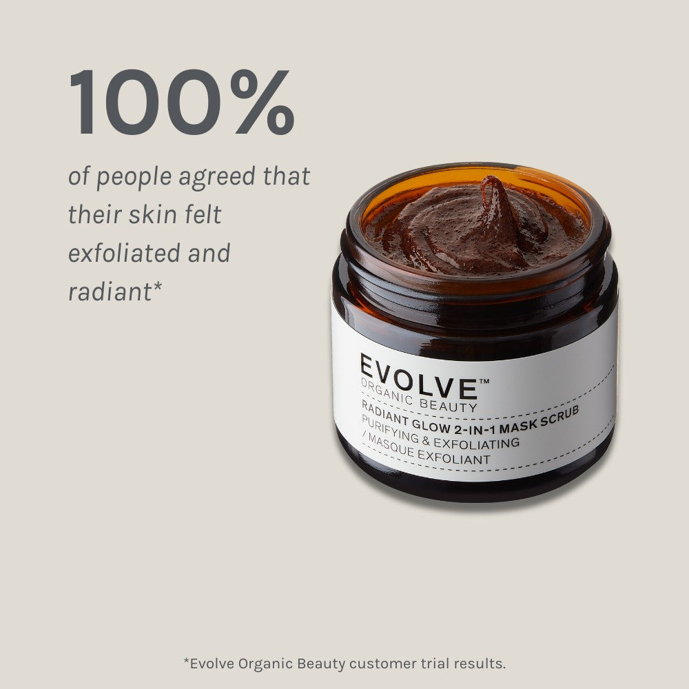 Radiant Glow 2-in-1 mask scrub - Evolve