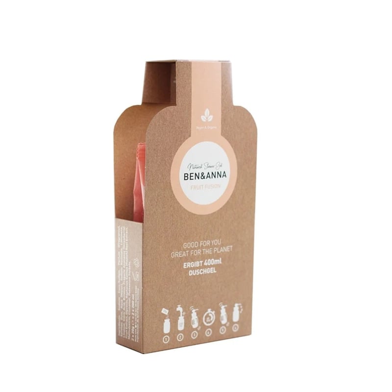 Shower gel vlokken, 4 geuren | Ben&Anna, 40gr