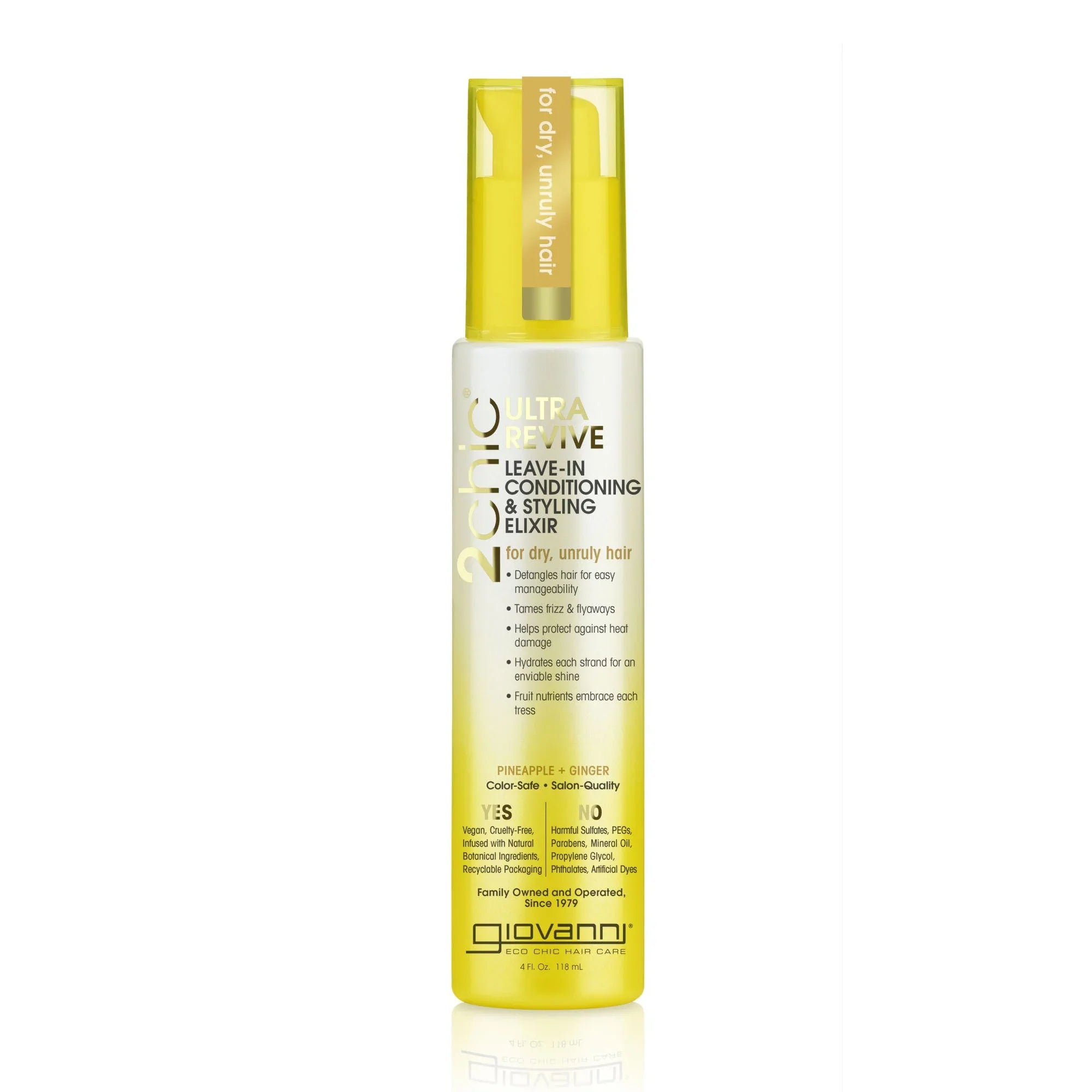 2chic® Ultra revive leave-in conditioning & styling spray - Giovanni Cosmetics - 118ml