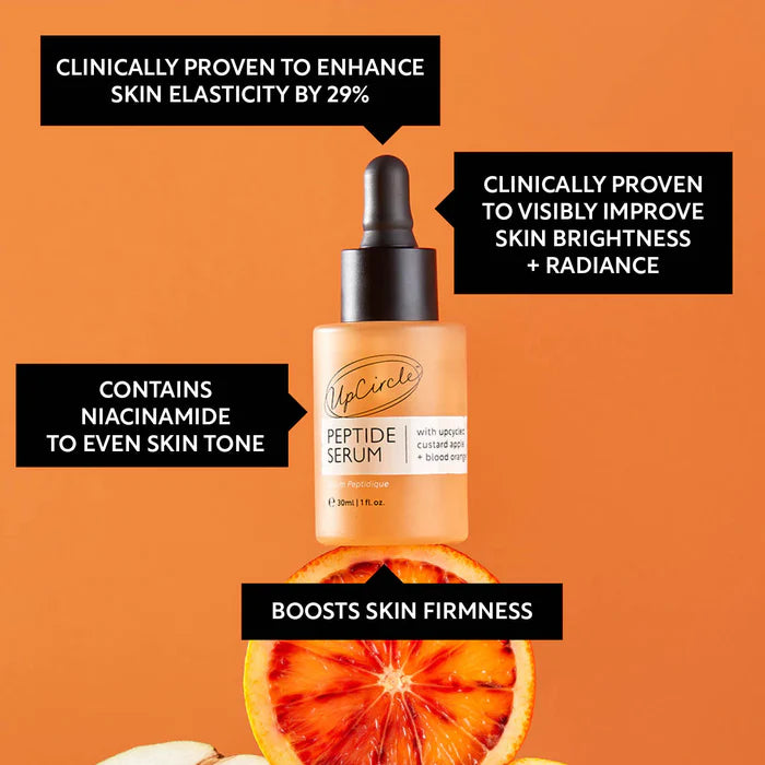 Upcircle Beauty - Peptide Serum with upcycled Custard Apple + Blood Orange