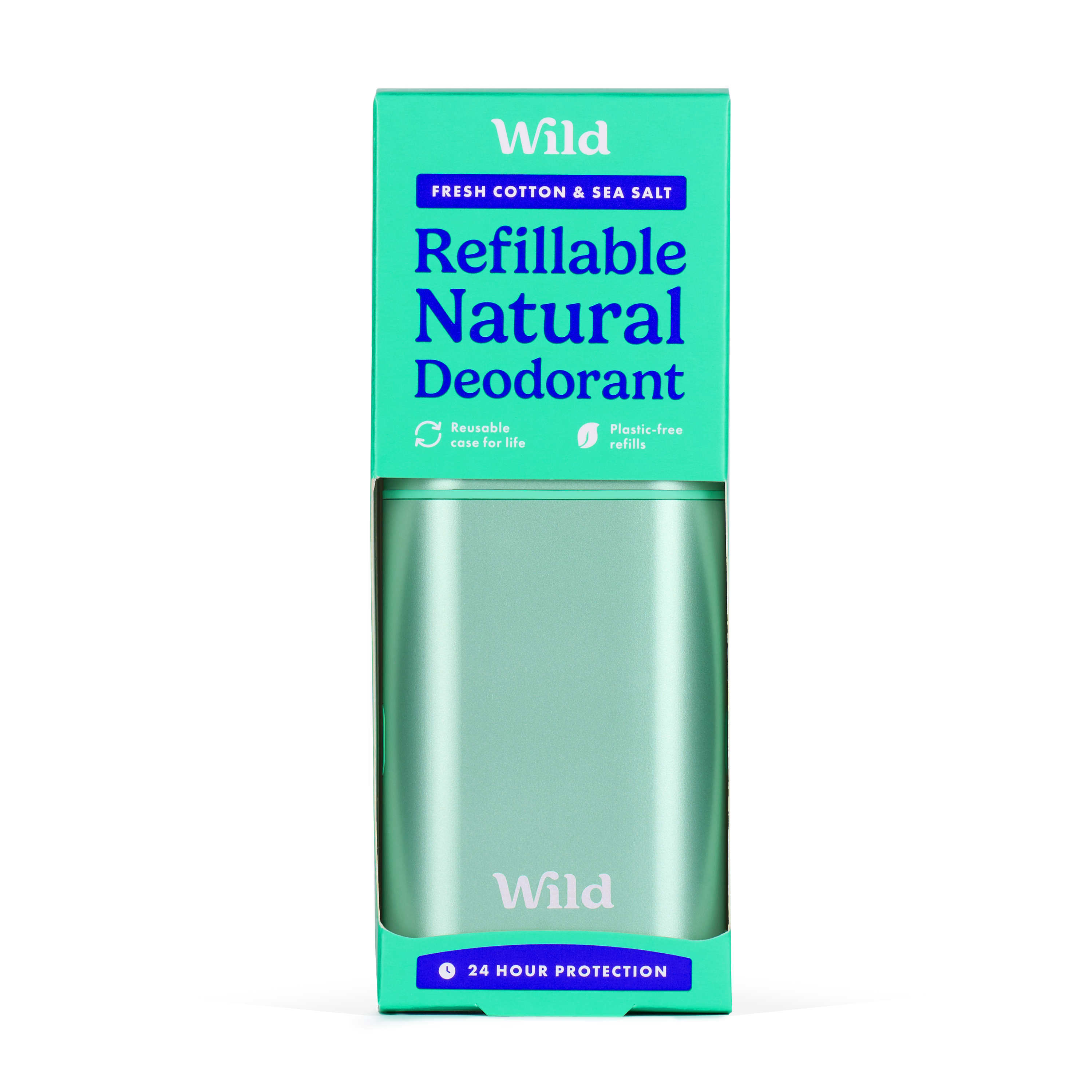 Aqua Case + Fresh Cotton & Sea Salt Deo Refill - Wild