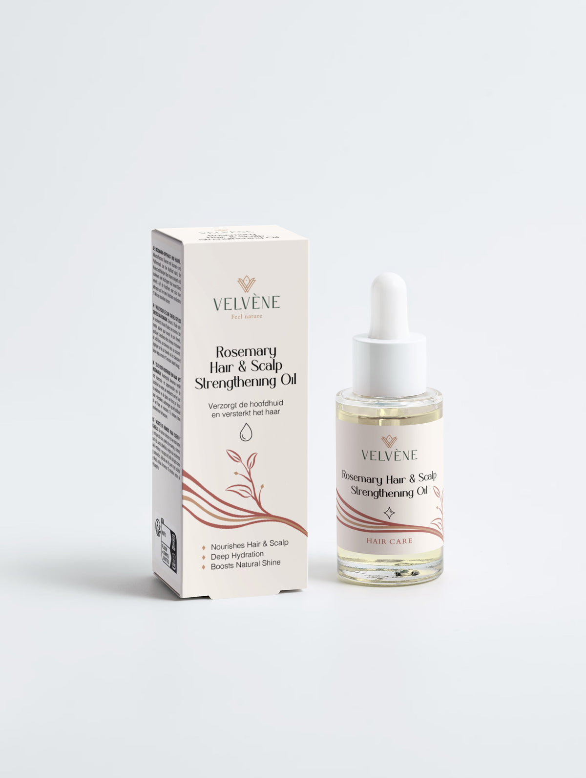 (Précommande) Huile fortifiante pour cheveux et cuir chevelu au romarin Velvène - 30 ml