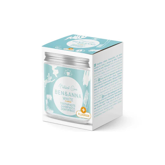 Toothpaste 4 varianten, Glass jar | Ben&Anna, 100ml