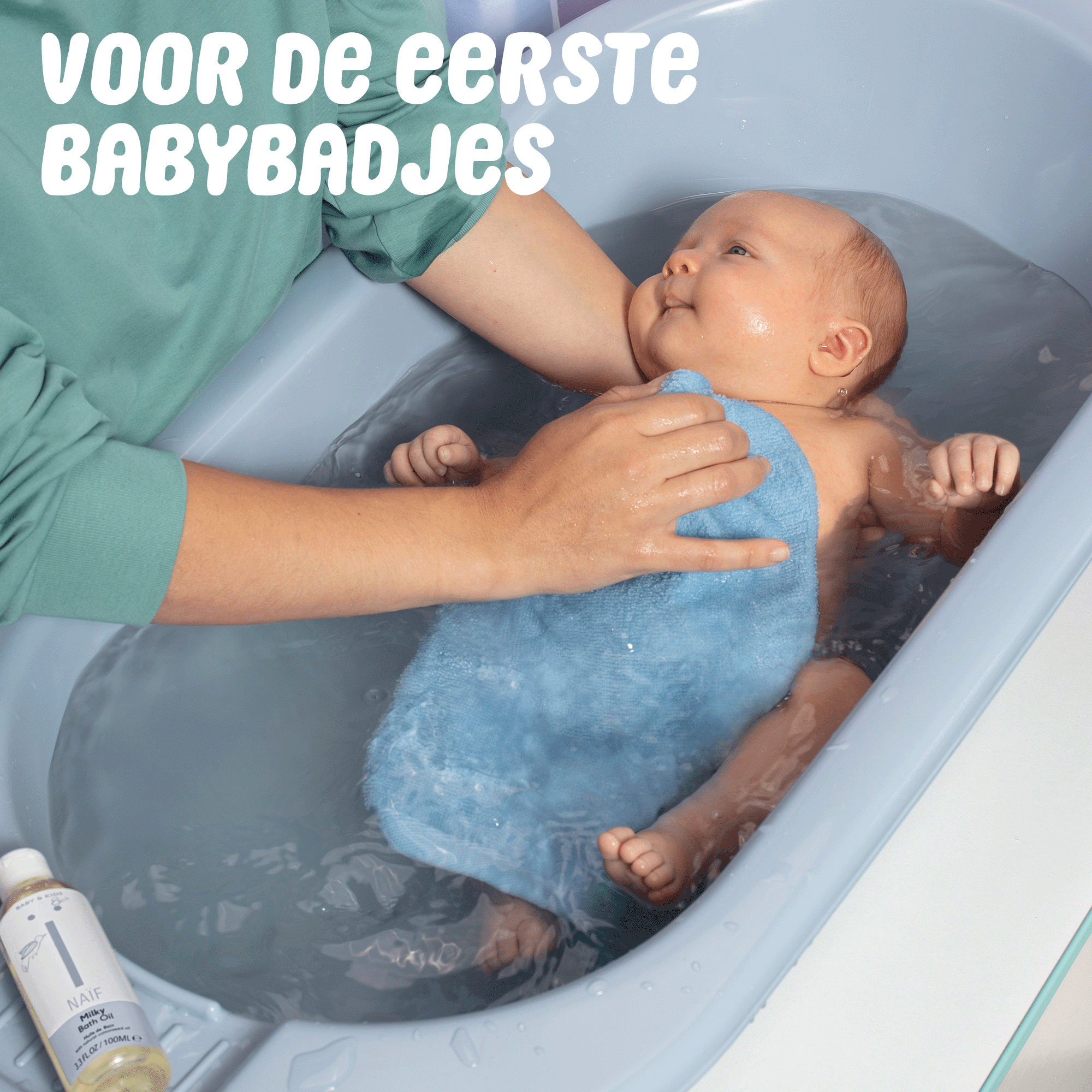 Naïf - Milky badolie voor baby's en kids