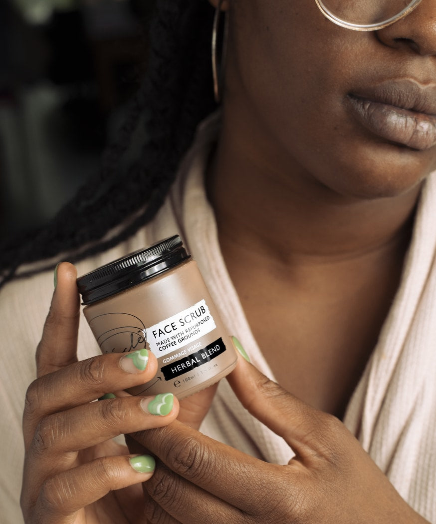 Coffee Face Scrub for dry skin - Citrus Blend - Upcircle Beauty - 100ml